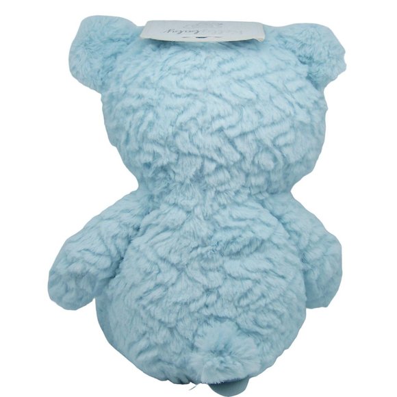 My First Bear Kellybaby Blue Plush Rattles Embroidered Eyes Soft Cuddly NWT 14" - Picture 4 of 7